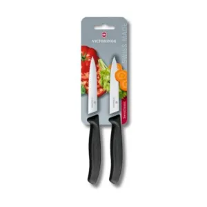 Victorinox Swiss Classic 2 Piece Paring Knife Set Black 10cm V6.7793.B