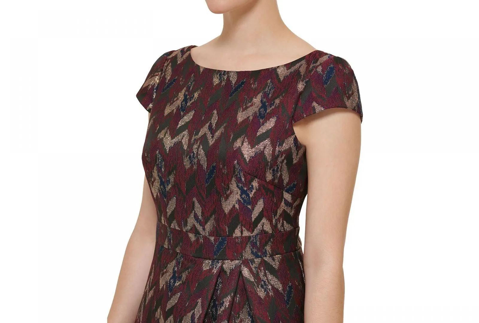 Vince Camuto Women's Jacquard Fit & Flare Dress VC2M3947