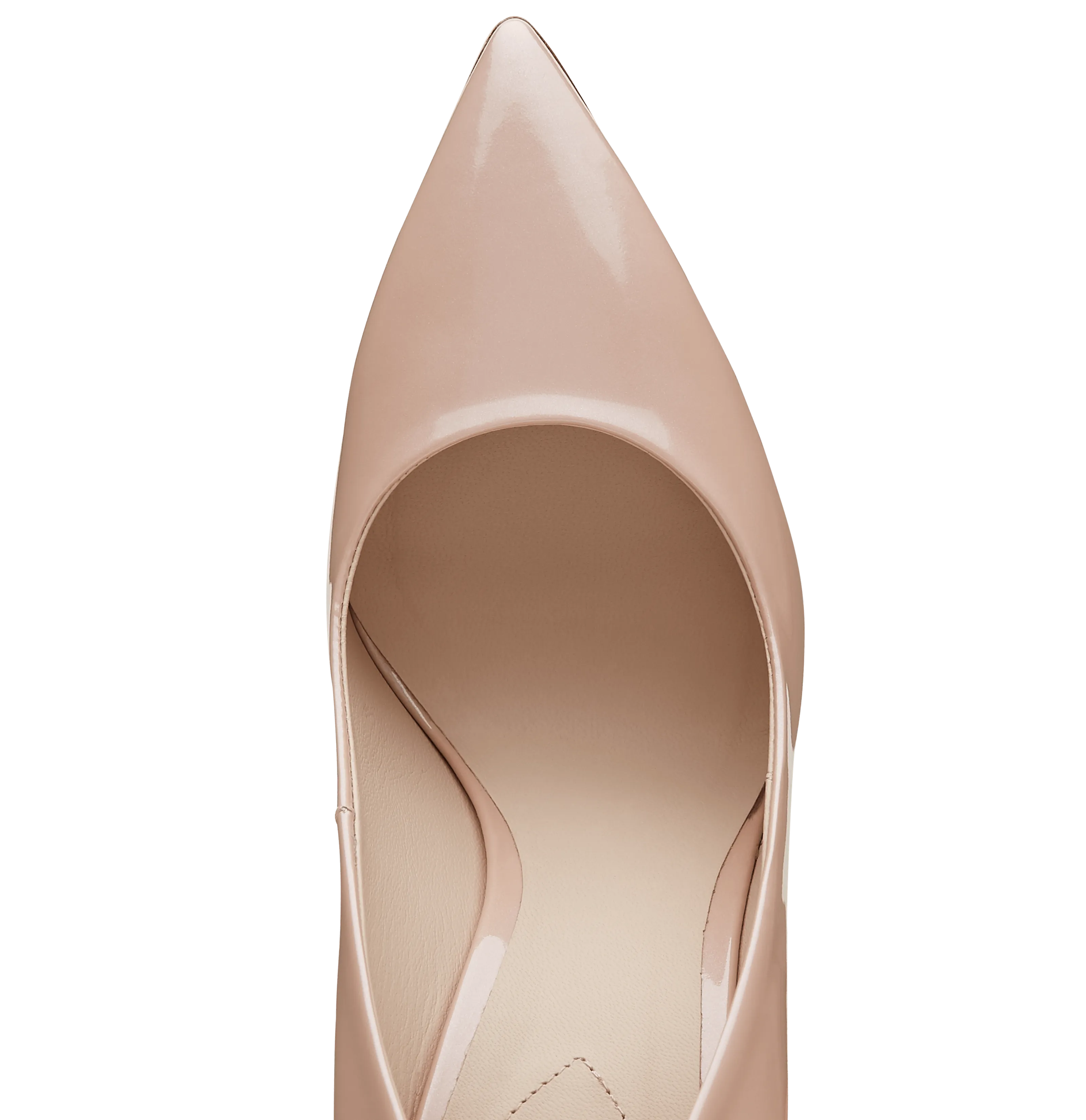 Vintage Pink Leather Eden Heels with Rose Gold Leaves