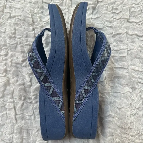 Vionic High Tide Platform Sandal Size 8 Blue