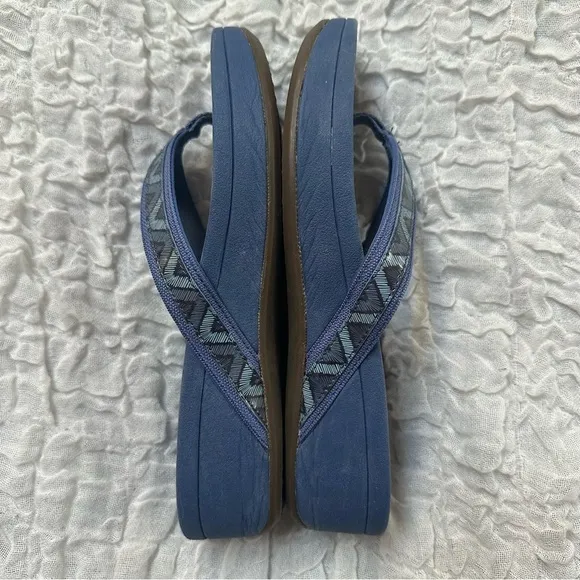 Vionic High Tide Platform Sandal Size 8 Blue