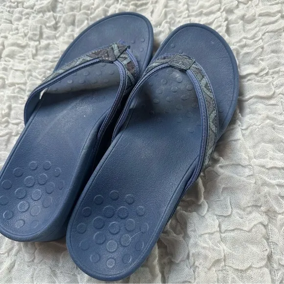 Vionic High Tide Platform Sandal Size 8 Blue