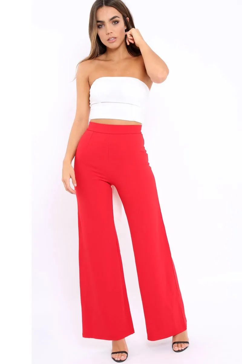 White Boob Tube with Wrap Around Tie - Alida