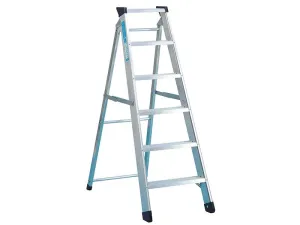 Zarges Industrial Swingback Steps Open 1.08M Closed 1.20M 5 Rungs
