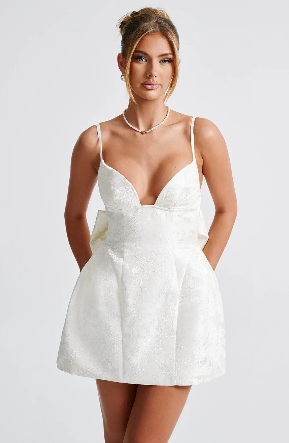 Zoella Mini Dress - Ivory